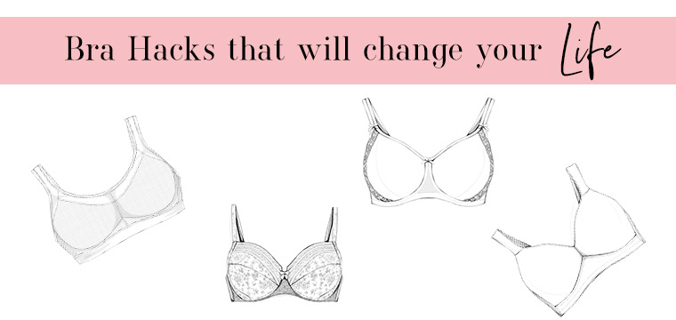 Turn your regular bra into one shoulder, cross back or halter back
