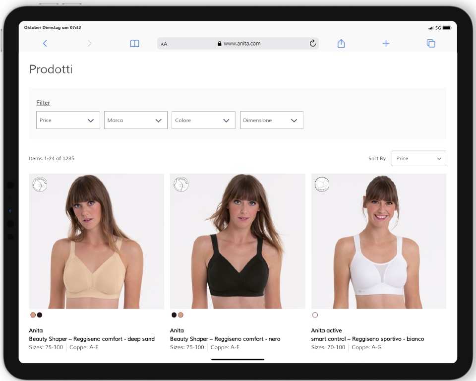 Anita corsetteria store